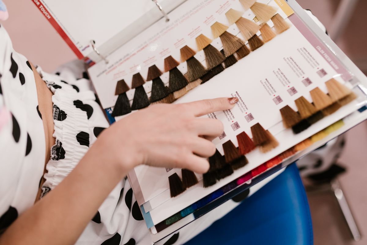Manicure in progress at Maya Nails and Beauty, Chamblee